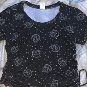 Cropped scrunch shirt